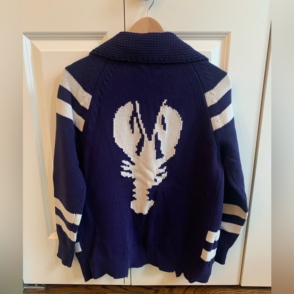 J. Crew Lobster Cardigan Knit Jacket NEW  Size XS RARE - Picture 4 of 16